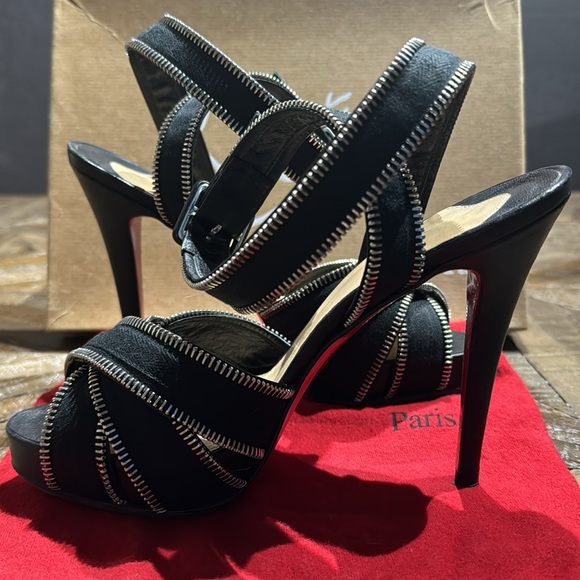 Christian Louboutin Zoupi 120 Nappa US 7.5 - Picture 4 of 9